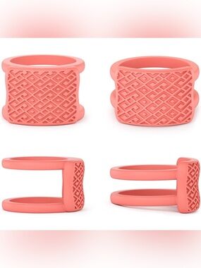Rinfit Silicone Ring Protectors for Wedding Bands Set of 2 (4mm & 9mm)